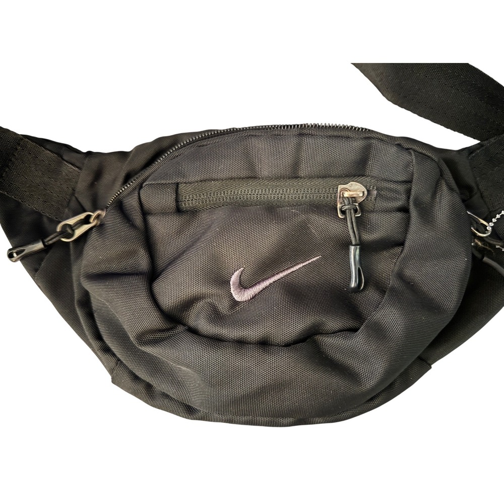 Nike‎ Black Polyester Belt Bag Fanny Pack Adjustable Strap